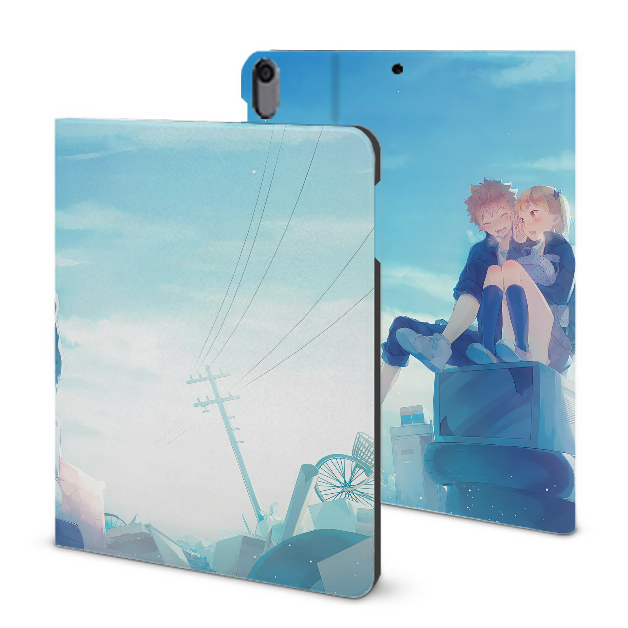 （画像用） ハイキュー!! Haikyu!! IPad ケース ブック型 PUレザー TPU 耐衝撃 軽量 薄型 ペン収納なし 全面保護 IPad 各モデル対応